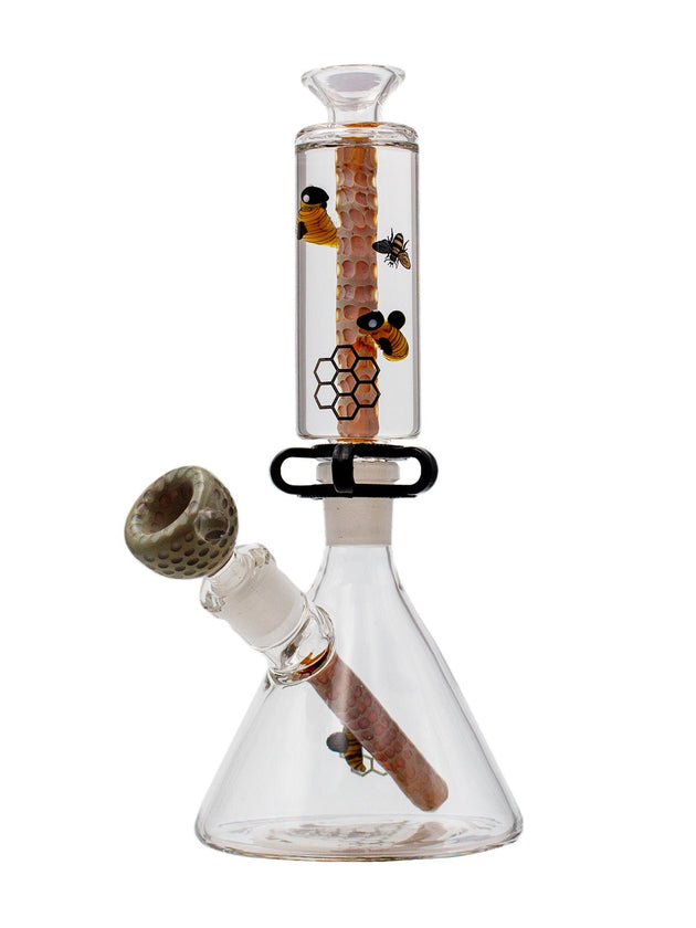 Krave Glass Honey Bee Beaker - Glasss Station