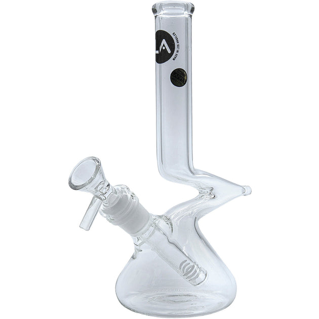 LA Pipes "The Zag" Beaker Bong - Glasss Station