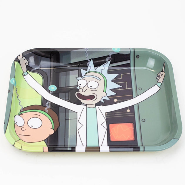 Large Metal Cartoon Rolling Tray - Glasss Station