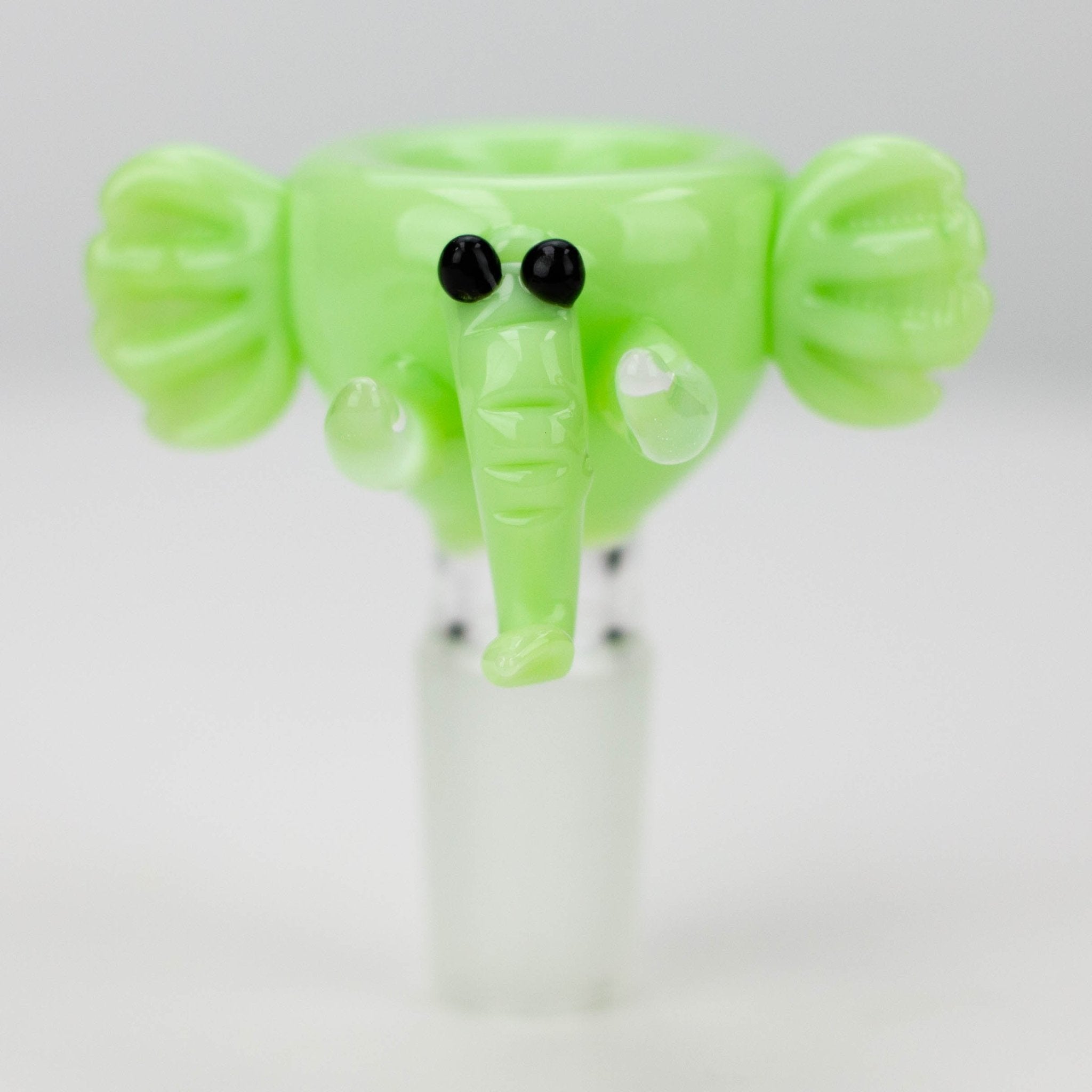 Milky Green Elephant Glass Bowl - Glasss Station