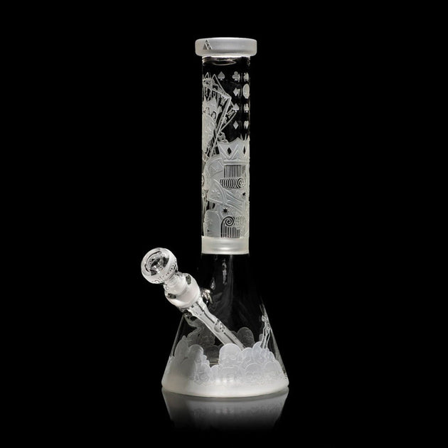 Milky Way Glass 15" Skull Emperor Beaker - Glasss Station