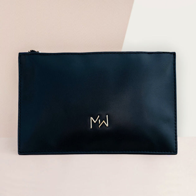 Miss Weed Stash It All Black Zipper Clutch - Glasss Station