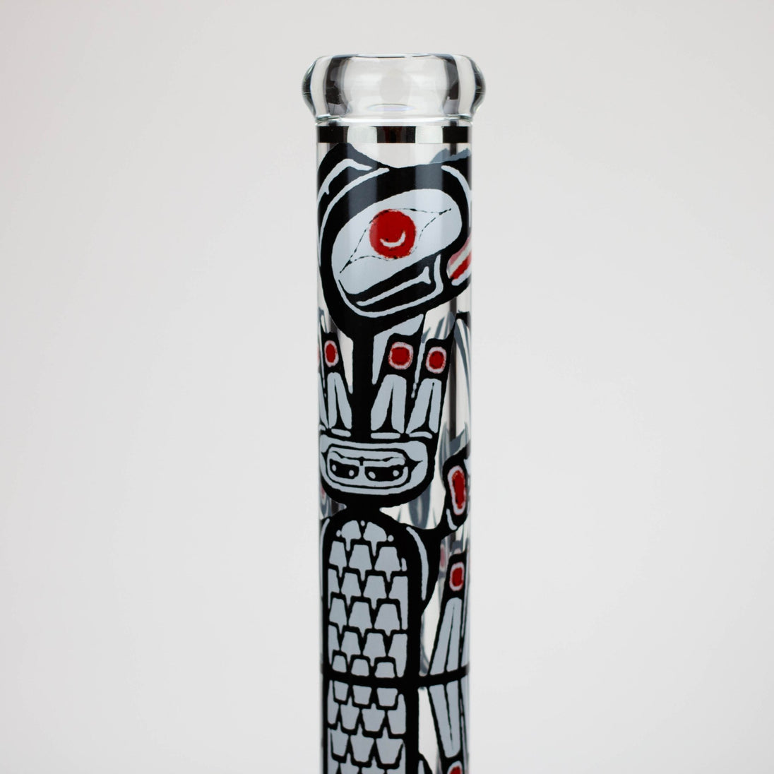 NG-18" 7mm Aboriginal Totem Beaker Bong - Glasss Station