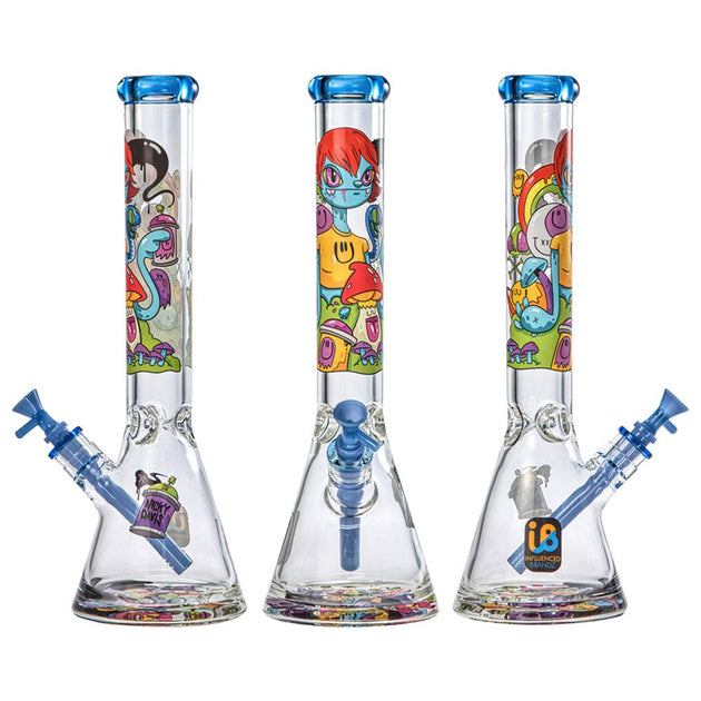 Nicky Davis Ghost Gang 15.5" Beaker Water Pipe - Glasss Station