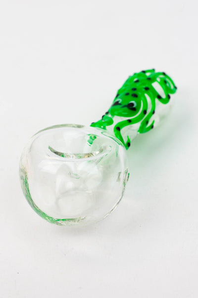 Octopus 4" Clear Glass Pipe - Glasss Station