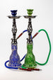 One Hose 20" Twisted Wrought Hookah - Glasss Station