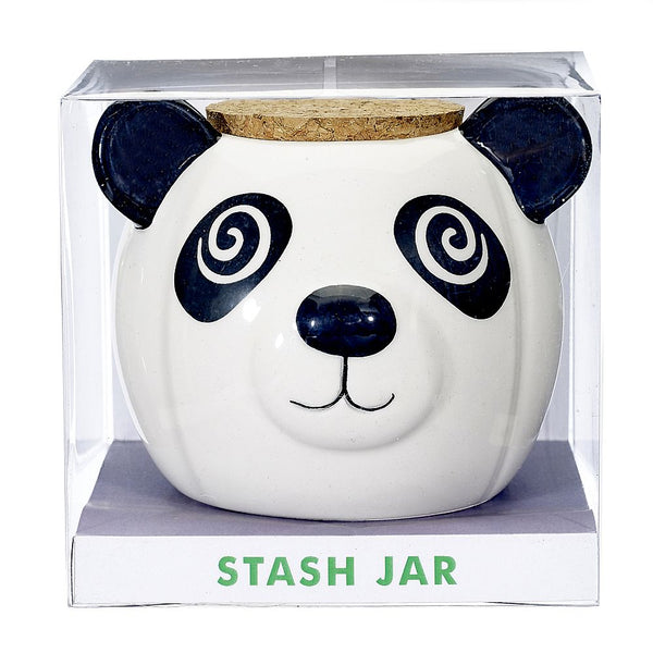 Panda Stash Jar - Glasss Station