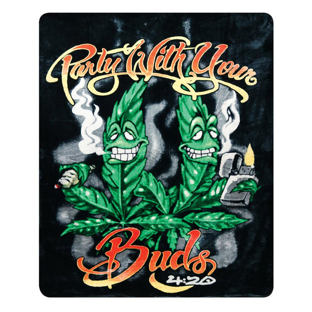 Party With Your Buds Fleece Blanket - Glasss Station