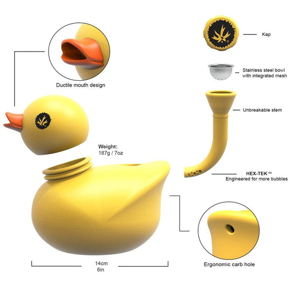 Piecemaker Kwack Silicone Duck Bong - Glasss Station