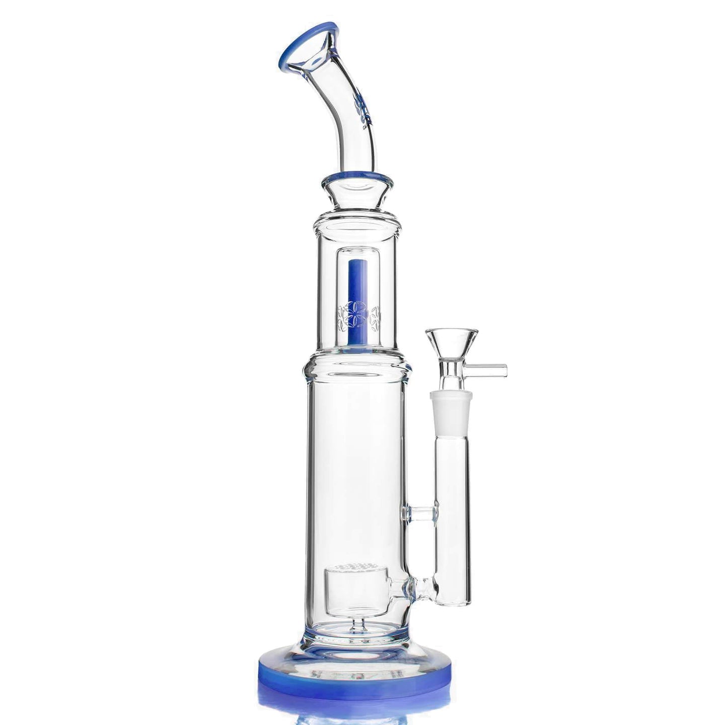 Pilot Diary 15'' Milk Blue Glass Water Pipe - Glasss Station