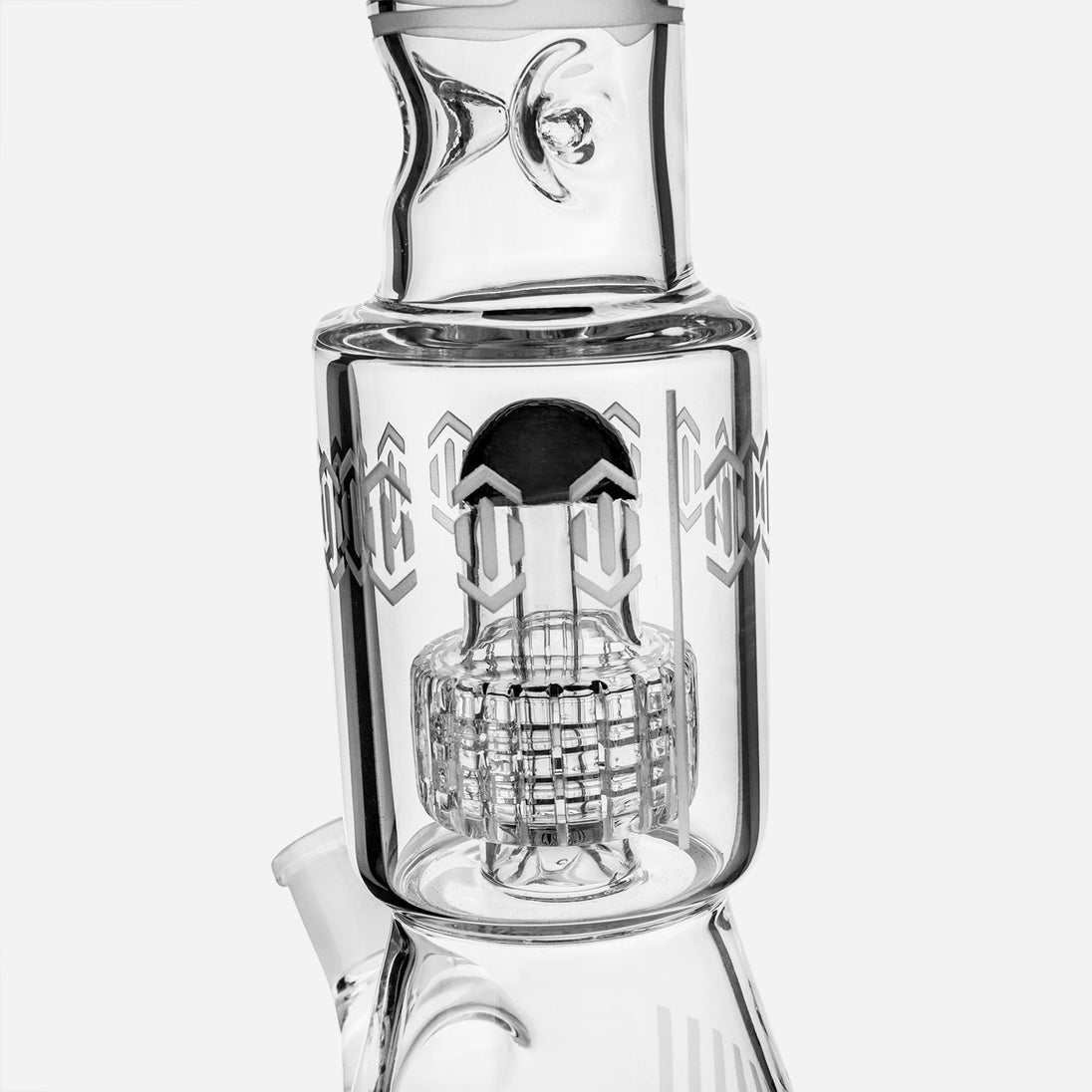 Pilot Diary Frosted Sacred Geometry Beaker Bong - Glasss Station