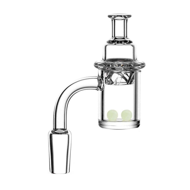 Pilot Diary Quartz Banger w/ Spinner Carb Cap and Terp Pearls - Glasss Station