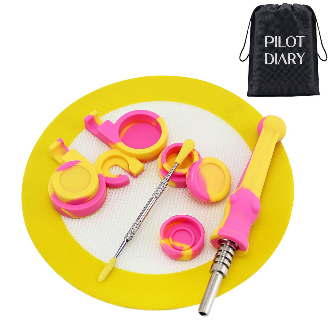 Pilot Diary Silicone Honey Straw Kit w/ Travel Bag - Glasss Station