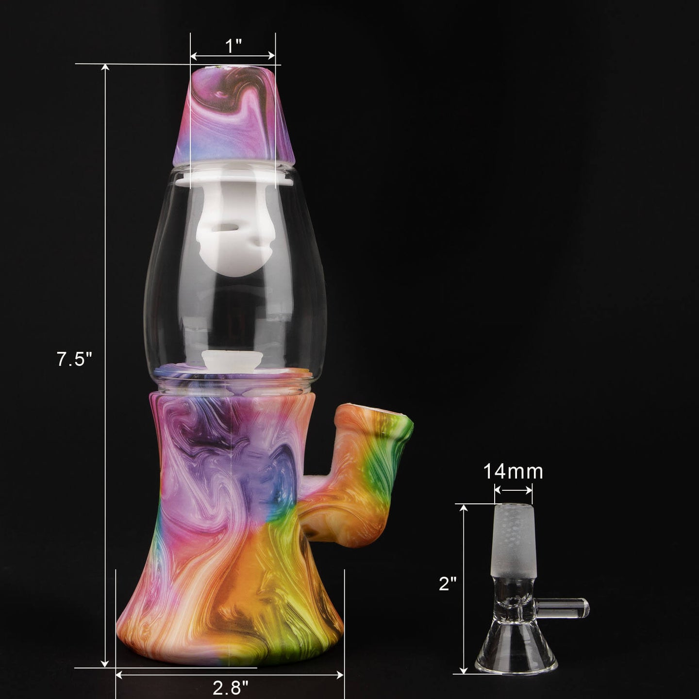 Pilot Diary Silicone Lava Lamp Bong - Glasss Station