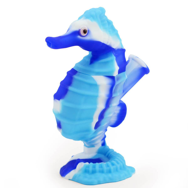 Pilot Diary Silicone Seahorse Bubbler - Glasss Station