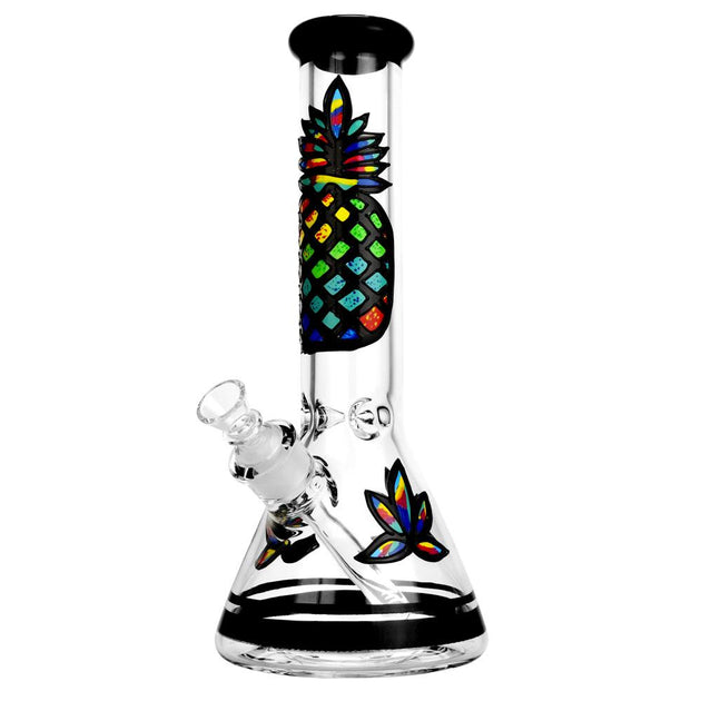 Psychedelic Pineapple Beaker Bong - Glasss Station