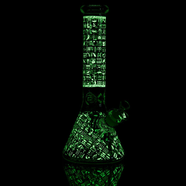 Pucker "Cipher" Glow in the Dark Bong - Glasss Station