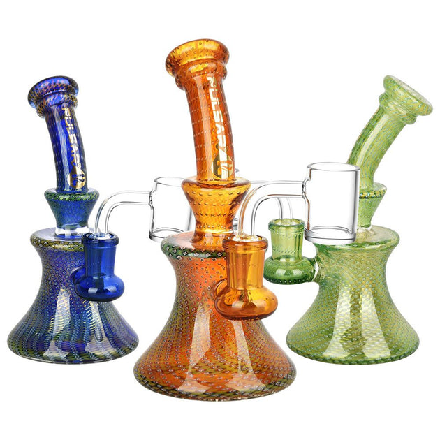 Pulsar Bubble Matrix Hourglass Dab Rig - Glasss Station