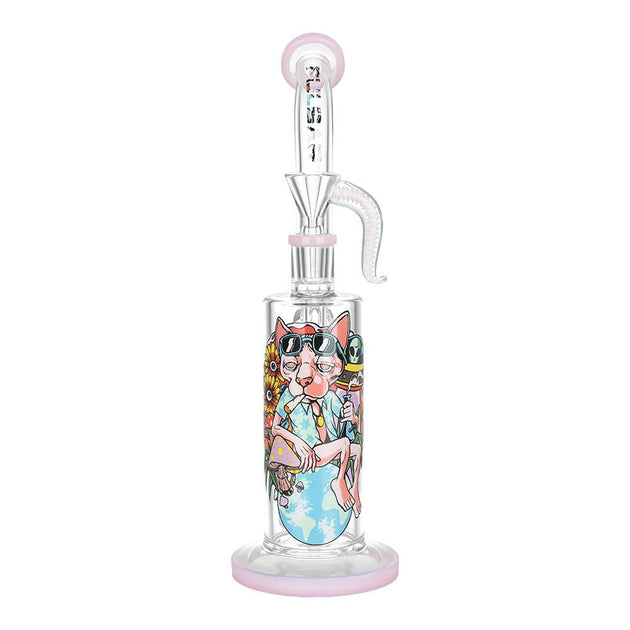 Pulsar Chill Cat Artist Series Rig-Style 10.5" Water Pipe - Glasss Station