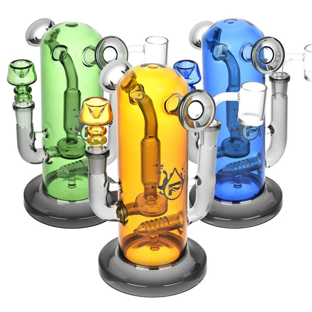 Pulsar Double Trouble 8" Dry Pipe/Dab Rig - Glasss Station