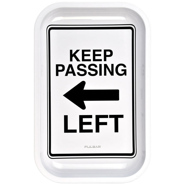 Pulsar Keep Passing Left Metal Rolling Tray - Glasss Station