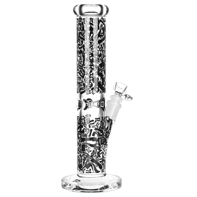 Pulsar Logo Camo Design Series Straight Tube 12" Water Pipe - Glasss Station