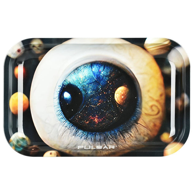 Pulsar Planet Watcher Metal Rolling Tray - Glasss Station