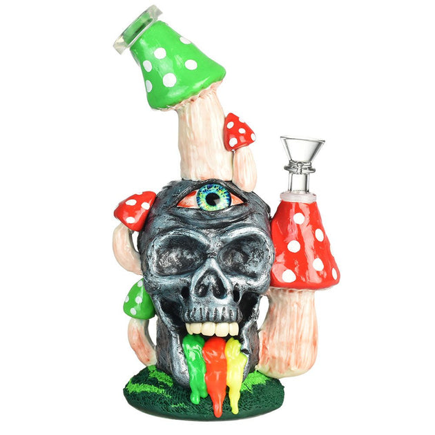 Pulsar Rainbow Puking Skull 9.5" Water Pipe - Glasss Station