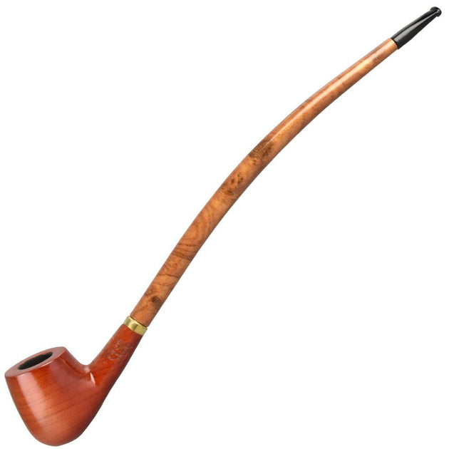 Pulsar Shire Pipes Apple Churchwarden Cherry Wood Tobacco Pipe - Glasss Station