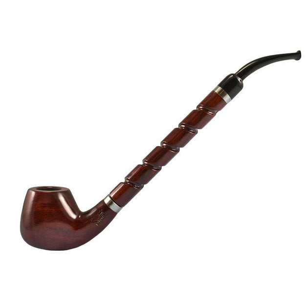 Pulsar Shire Pipes Bent Brandy Cherry Wood 10.5" Sherlock Pipe - Glasss Station
