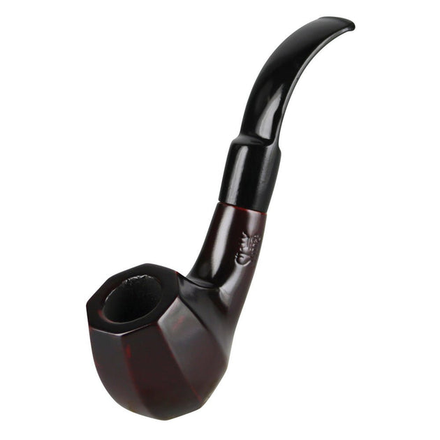 Pulsar Shire Pipes Bent Octagon Brandy Cherry Wood 5.5" Sherlock - Glasss Station
