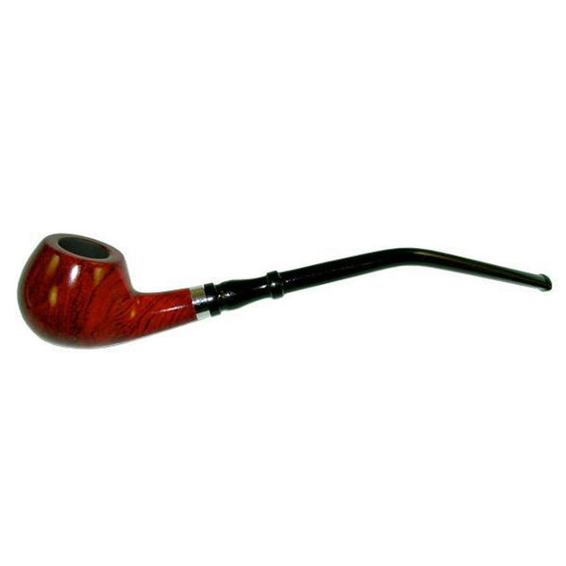 Pulsar Shire Pipes Churchwarden Cherry Wood 7.5" Pipe w/Bent Stem - Glasss Station