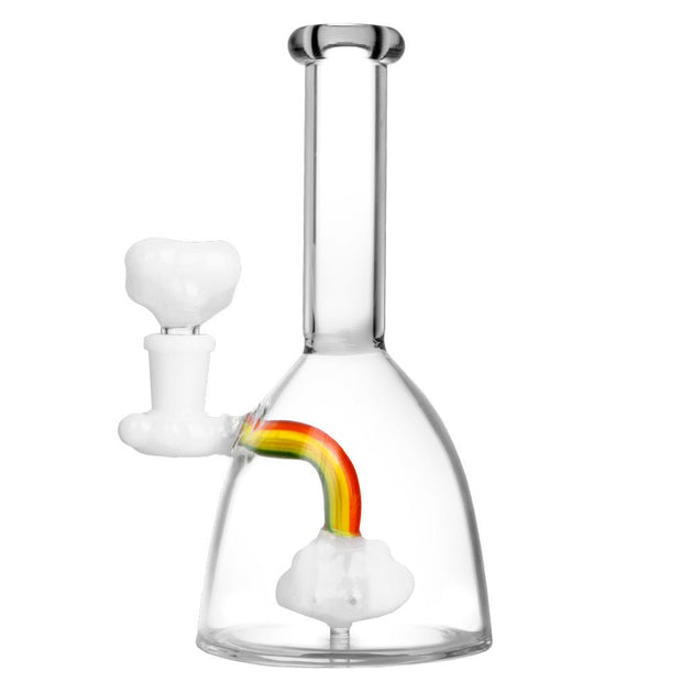 Rainbow Cloud 7.25" Water Pipe - Glasss Station