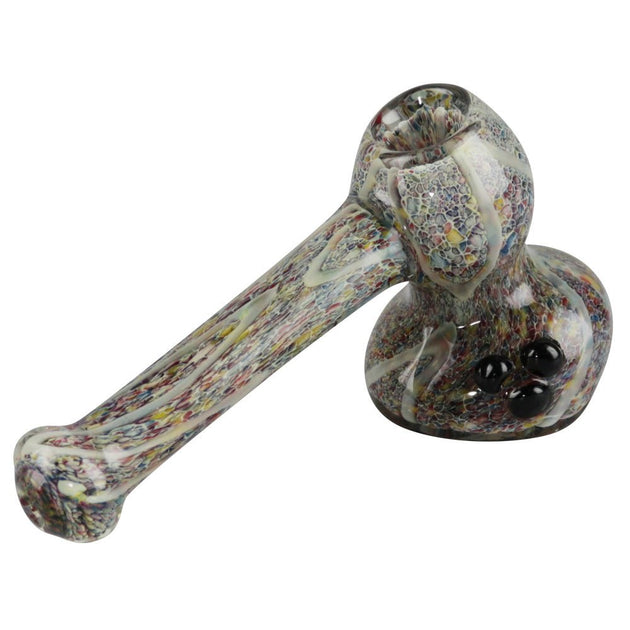 Rainbow Speckled Hammer Bubbler - Glasss Station