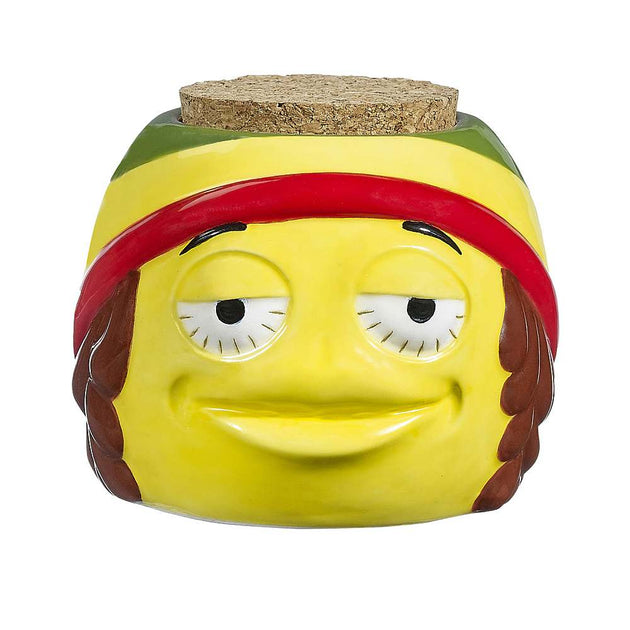 Rasta Emoji Stash Jar - Glasss Station