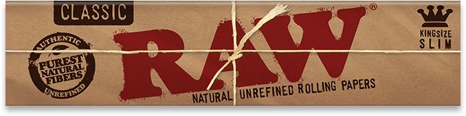 Raw King Size Slim Rolling Papers - Glasss Station