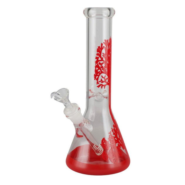 Red Tree Glass Beaker Bong - Glasss Station