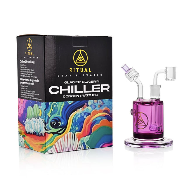 Ritual Smoke Chiller Purple Concentrate Rig - Glasss Station