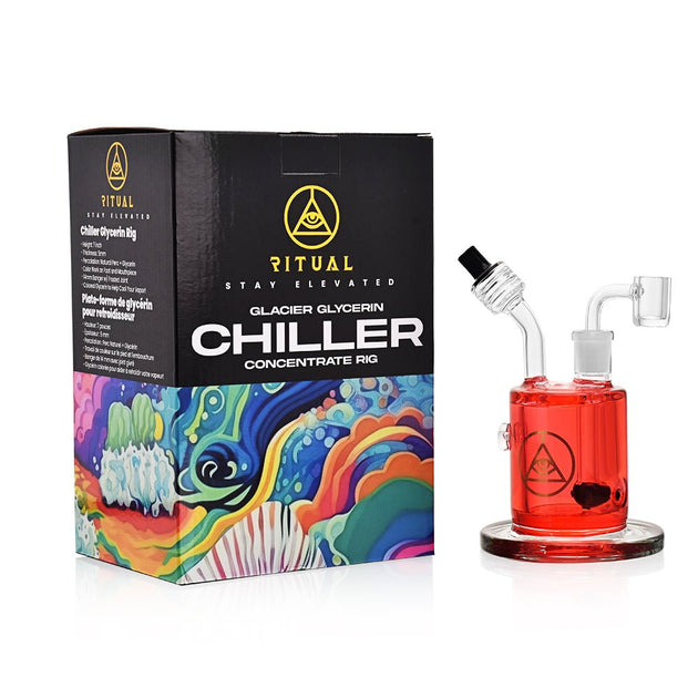 Ritual Smoke Chiller Red Concentrate Rig - Glasss Station
