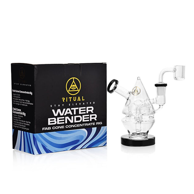 Ritual Smoke Water Bender Black Fab Cone Rig - Glasss Station