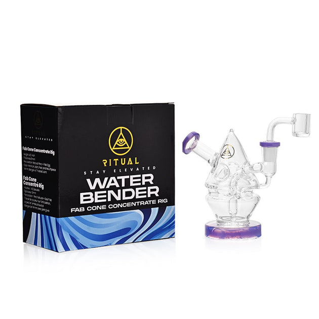 Ritual Smoke Water Bender Slime Purple Fab Cone Rig - Glasss Station