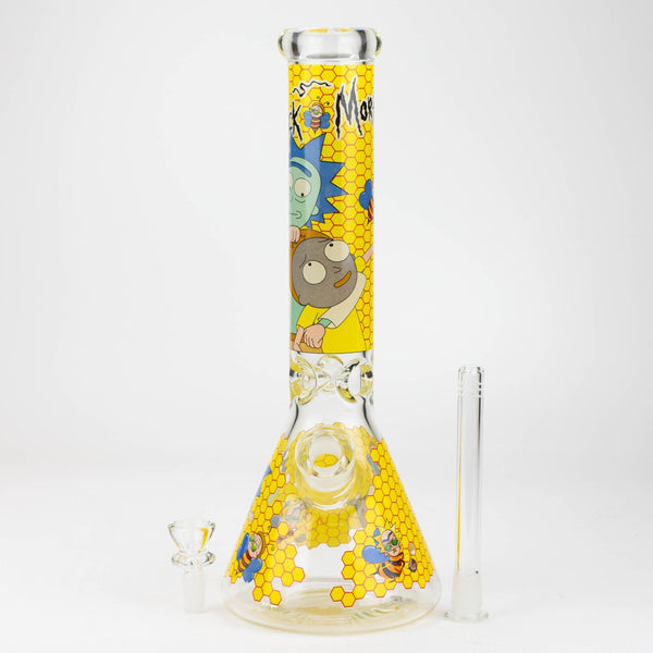RM Decal 14" 7mm Glass Beaker Bong - Glasss Station