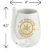 Roast and Toast White Stemless Wine Glass Pipe - Glasss Station