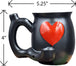 Roast & Toast Embossed Red Heart Mug - Glasss Station