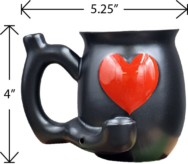 Roast & Toast Embossed Red Heart Mug - Glasss Station