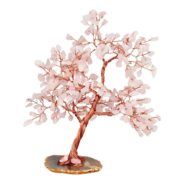 Rose Quartz Crystal Wire Tree - Glasss Station