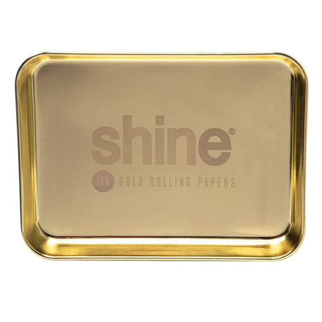 Shine Gold Rolling Tray - Glasss Station