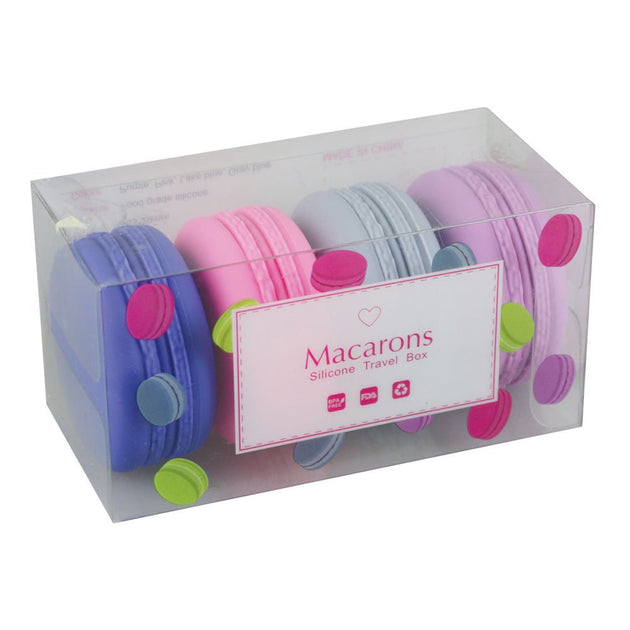 Silicone 2" Macaron Container 4 Piece Set - Glasss Station
