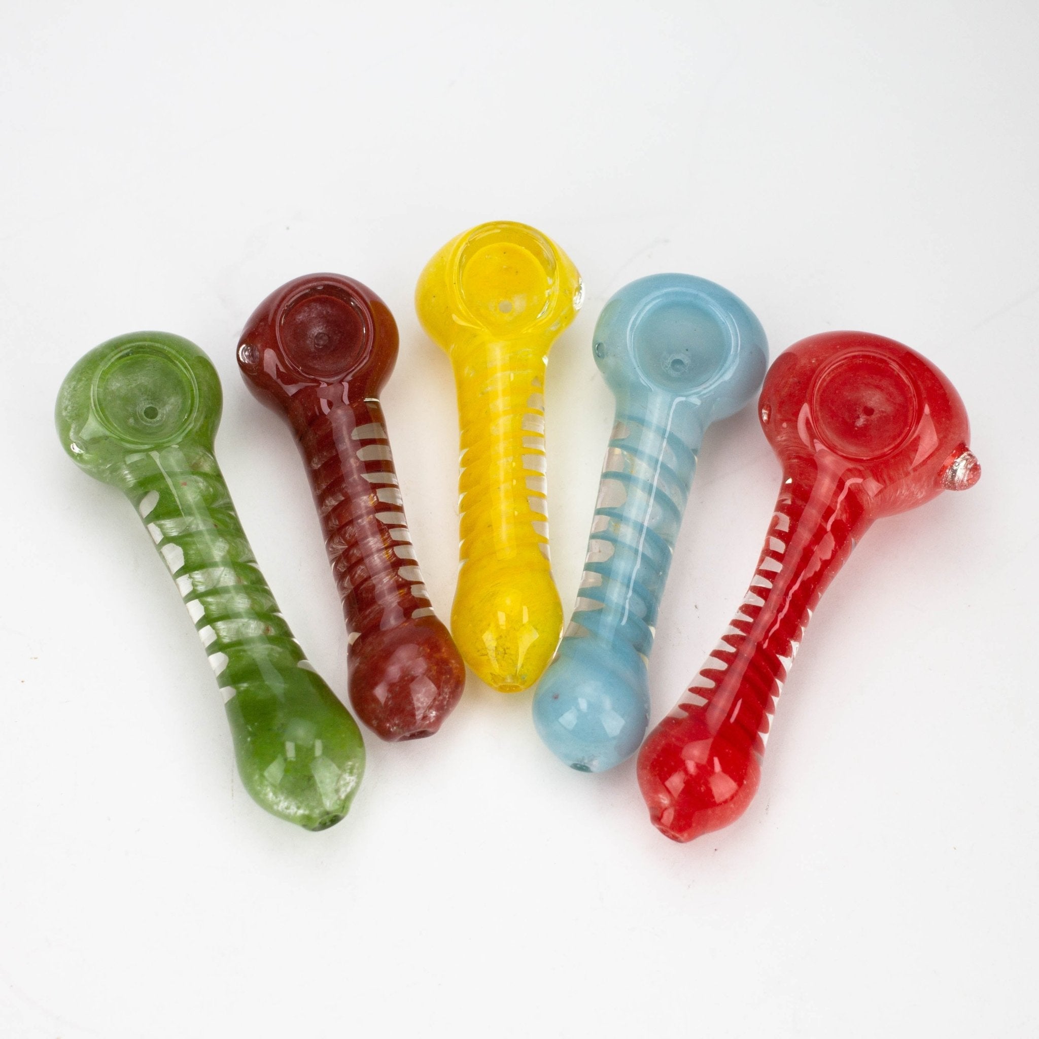 Soft Glass 4.5" Hand Pipe 2 Pack - Glasss Station