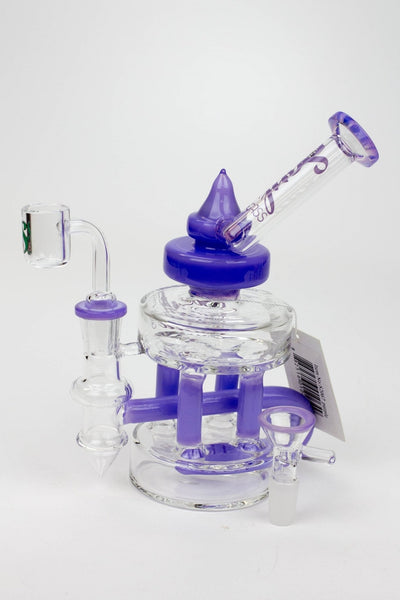 SOUL Glass 7" 2-in-1 Double Deck Recycler Rig - Glasss Station